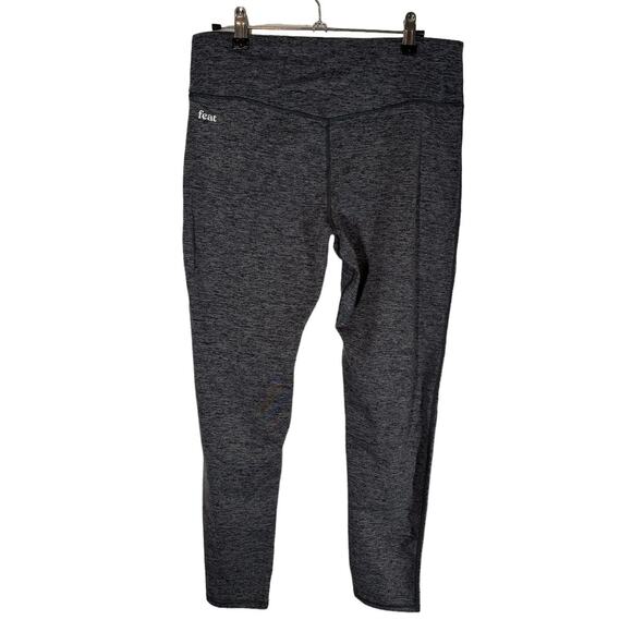 Feat Solace Leggings Heather Charcoal Gray High Rise Large - Picture 8 of 10